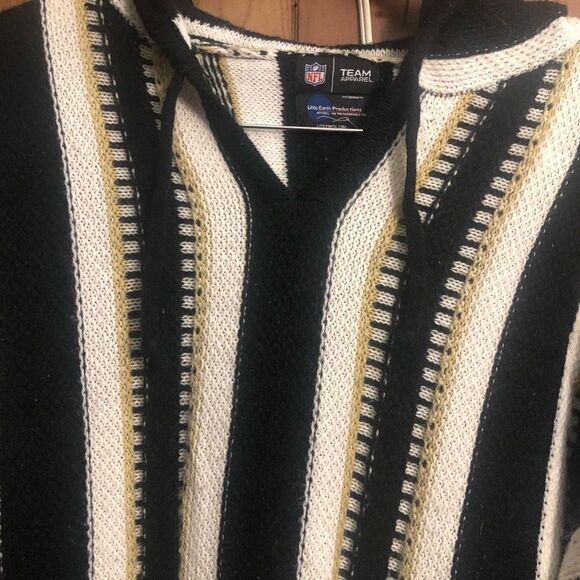 NFL Team Little Earth Productions New Orleans Saints Knitted Hooded Pullover - Picture 3 of 7